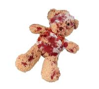 Kfwfuaee Giocattolo di peluche gotico ferito con cicatrici realistiche Halloween Cosplay Prop Horror Party Morbido Cotone PP Halloween Orso disabile Sanguinoso ferito peluche, Taglia unica, come
