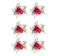 Kfwfuaee - Morbido fiore artificiale da polso Butonnier, per matrimoni, balli, anniversari, rituali e feste in spiaggia