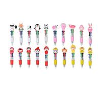 Kfwfuaee Penna multicolore 4 penne colorate in 1 per annotare il diario penna a sfera retrattile per scuola ufficio penne ergonomiche colori misti