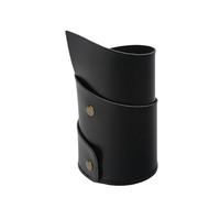 Kfwfuaee PU Leather Pen Cup Desk Pen Contenitore Make Up Pennelli Organizzatori Desktop Matita per Office Desk Organizzazione 65 X 110 mm Accessori ufficio