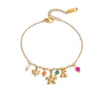 Kfwfuaee Spring Inspire - Ciondolo regolabile a forma di fiore, con struttura in acciaio INOX, Misura unica, come descritto