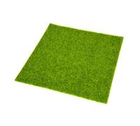 KFXYSM Erba Sintetica per Esterno,Prato Finto 2 Pezzi Synthetic Artificly Erba Mat Turf Prato Giardino Paesaggio Ornamento Home Decor Miniatura Grass Tappeto(30x30cm)