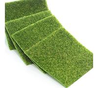 KFXYSM Erba Sintetica per Esterno,Prato Finto 2 pz Erba Tappetino Verde Arte Artificiale pratolle tappeti Giardino Ornamento Fai da Te Artigianale per la Decorazione della Festa Nuziale(E)