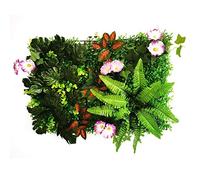 KFXYSM Erba Sintetica per Esterno,Prato Finto Pianta dell'impianto Artificiale Pannello da Parete del Fiore Prato Inglese Plant Grape Morning Glory Decorazione della casa(A)