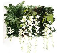 KFXYSM Erba Sintetica per Esterno,Prato Finto Pianta dell'impianto Artificiale Pannello da Parete del Fiore Prato Inglese Plant Grape Morning Glory Decorazione della casa(Blue)