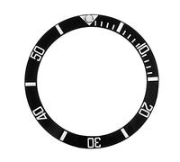 KFXYSM Lunetta di Ricambio,Lunetta dell'Orologio Orologi Neri/Blu/Verdi Sostituire Accessori 38mm Guarda Il Viso Inserto di ghiera in Ceramica per Uomo Automatico 40mm(Blackwhite)