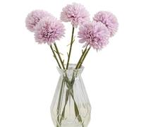 KFXYSM Ortensie Finte Realistiche Fiori Finti 10 fiori artificiali di tarassaco, bouquet ortensie finte for la casa, stanza, il vaso, decorazione del giardino l'ornamento natalizio(Light Purple)