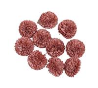 KFXYSM Ortensie Finte Realistiche Fiori Finti 20 teste di fiori artificiali ortensia da 4 cm for decorazioni nozze, feste, casa, cameretta, accessori for regali Natale, seta(Light Red,10Pcs)