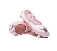 KFXYSM Scarpette Danza, Scarpe Danza Classica Bambina 3 Pai Shoes Dance Shoes Children's Soft Bottom Practice Shoes Dancing Girls Scarpe da Balletto(Pink,25)