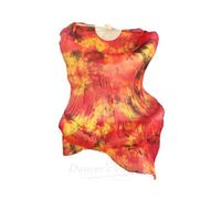 KFXYSM Ventaglio di Danza Ventilatore,Velo Ballo Fan Veli for Danza del Ventre Tie-Dyed for Donne/Ragazze, 180 cm di Lunghezza, Veri ventagli in Seta Naturale for Ballare, Un Paio(As The Picture,M)
