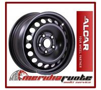 KFZ 8315 1 CERCHIO IN FERRO DA 16 6J ET 50 5X114,3 CB 60 BLACK PER FIAT SUZUKI