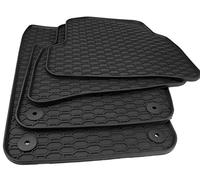 kfz-premiumparts24 Tappetini in gomma compatibili con Polo (6R 6C) Fabia NJ Ibiza 6J Tappetini per auto per tutte le condizioni atmosferiche Qualità Premium Nero 4 Pezzi