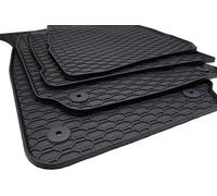kfz-premiumteile24 tappetini compatibili con Passat 3B 3BG Anno 1997-2005 tappetini in Gomma tappetini per Auto di qualità Premium per Tutte Le Stagioni Pulsante Rotondo