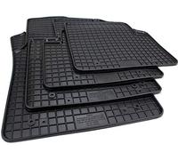 kfz-premiumteile24 Tappetini in gomma di alta qualità, compatibili con 500/500C dal 2007 + Panda dal 2003, tappetini auto in gomma per tutte le stagioni, 100% su misura, colore nero, 4 pezzi