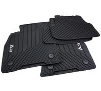 kfz-premiumteile24 Tappetini originali compatibili con A3 S3 RS3 (8Y) Sportback Limousine Allstreet dal 2020 per tutte le stagioni, tappetini in gomma di alta qualità, 4 pezzi, nero