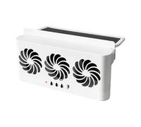 KFZQLRYMX Car Electric Fan Ventola di raffreddamento solare per radiatore auto, ventola di ventilazione per finestra con alimentazione USB, for Tutte le auto. Cool Down(bianco)