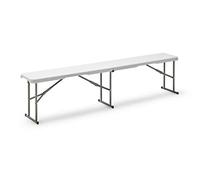kg KITGARDEN - Panca Pieghevole Multifunzionale, 180 x 28 x 43 cm, Bianco, Folding BC180