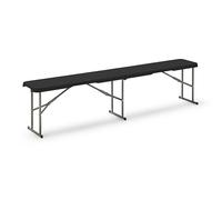KG KITGARDEN - Panca pieghevole multifunzionale, 180 x 28 x 43 cm, nero - pieghevole BC180