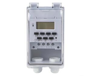 KG316T-F Timer Intelligente Interruttore Programmabile 220V con Display LCD - 16 Gruppi Controller Auto per Luci & Motori - Copertura Trasparente Montaggio A Parete 125x75mm