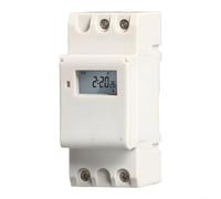 KG316T Relè timer 220 V 15 A/30 A, timer digitale con 16 programmi di commutazione, timer per guida DIN per illuminazione stradale, bacheche pubblicitari e impianti industriali (220 V 15 A)