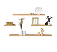 KG7HQRP 4 mensole galleggianti a forma di ceppo di legno, decorazione da parete