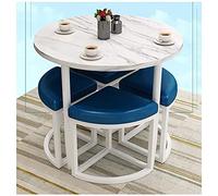 KG7HQRP 4 Semplicità europea in pelle PU metallo biblioteca ristorante negozio di fiori salone di bellezza sala scacchi luogo pubblico negozio di dessert deposito (colore: verde) (blu navy)