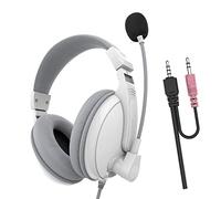 KG7HQRP Bass Stereo Over-Ear Gaming Wired 3.5Mm Cuffie Auricolare con Microfono per Bambini - Blu/Nero (Bianco)