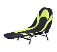 KG7HQRP Casa di ristrutturazione semplice e letto pieghevole reclinabile sedia lettino, carpa pesca campeggio 6 gambe (colore: nero Dimensioni: 190 x 72 x 40 cm)