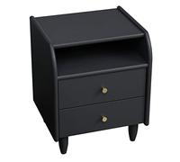 KG7HQRP Comodino con 2 cassetti - Comodino in legno massello tavolino cassettiera per casa accessori camera da letto ufficio maniglia in rame puro (colore: D) (A)
