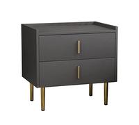 KG7HQRP Comodino con cassetto portaoggetti, moderno e semplice, per camera da letto, soggiorno, arredamento per la casa, divano tavolo grigio scuro