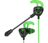 KG7HQRP Cuffie in-ear da gioco con controlli in-line, auricolari leggeri da gioco cablati per giochi per laptop, G6 nero rosso/G9 nero verde