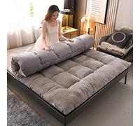 KG7HQRP Materasso futon spesso, materasso tatami pieghevole, morbido per l'inverno, arrotolabile, per dormitorio studentesco (king size, A) (una doppia)