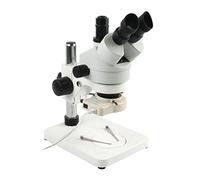 KG7HQRP Microscopio per bambini studenti adulti microscopio industriale trinoculare stereo ingrandimento continuo 7X - 45X per laboratorio telefono PCB riparazione saldatura (colore: B)