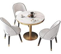 KG7HQRP Moderno tavolo da pranzo rotondo per riunioni, reception, caffetteria, hotel, ristorante, terrazza, soggiorno, camera da letto (1+3 50 cm)