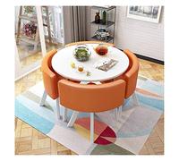 KG7HQRP Negotiate tavolo e sedia combinazione soggiorno tavolo da pranzo rotondo e sedie un tavolo e due sedie balcone ufficio salotto (colore: verde) (colore arancione)