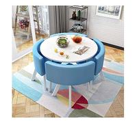 KG7HQRP Negotiate tavolo e sedia combinazione soggiorno tavolo da pranzo rotondo e sedie un tavolo e due sedie balcone ufficio salotto (colore: verde) (colore azzurro)