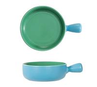 KG7HQRP Piatti in ceramica istantaneo ciotola per noodle per la casa con manico creativo ciotola cottura colazione da forno da forno ciotola insalata di frutta (colore: D) (D)