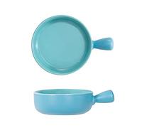 KG7HQRP Piatti in ceramica istantaneo ciotola per noodle per uso domestico creativo manico ciotola cottura colazione da forno da forno ciotola insalata di frutta (colore: D) (C)