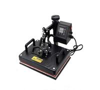 KG7HQRP Pressa di calore 5 in 1 pressa di calore 29,2 x 38,1 cm macchina 360 gradi Swing Away Sublimazione digitale multifunzione Combo per magliette tazze cappello piastra Cap