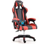 KG7HQRP Ristrutturazione casa sedia da ufficio sedia da gioco sedia da ufficio scrivania computer sedia da gioco schienale alto sedia ergonomica girevole regolabile a 150 gradi (colore: rosso