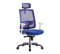 KG7HQRP Sedia da ufficio in rete, design ergonomico, schienale medio, regolabile, con braccioli, girevole a 360 gradi, adatta per sedersi in una sedia da ufficio per un lungo periodo di tempo