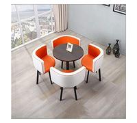 KG7HQRP Set da pranzo semplice vintage negoziare casa tavolo sedia 5 pezzi combinazione rotonda tempo libero divano divano sedile lounge