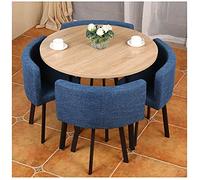 KG7HQRP Set di 4 mobili da caffè 90 cm tavolo rotondo soggiorno cucina di casa negozio di abbigliamento hotel corridoio appartamento negozio di dessert