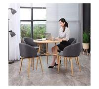 KG7HQRP Set di 5 tavoli da pranzo e sedie per ricevimento e tempo libero, ufficio, salotto, sala riunioni, tavolino da caffè e sedia, combinazione 80 cm (colore: verde) (grigio scuro)