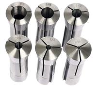 KG7HQRP Set di 6 pinze di precisione R8 da 1/8-3/4 di pollice per mandrino, supporto per mandrino R8