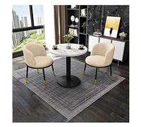 KG7HQRP Set di tavolo e sedie da caffè per il tempo libero, decorazione moderna per la casa, cucina, tavolo da pranzo, ufficio, sala riunioni (colore: blu Dimensioni: 1 tavolo, 3 sedie) (Kaki 1 tavolo