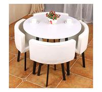 KG7HQRP Set moderno tavolo da pranzo e sedie 4 mobili da cucina in stile semplice per ristorante, balcone, caffetteria, lounge, reception 90 cm (colore: stile a) (stile C)