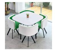 KG7HQRP Set tavolo da pranzo e sedie 4 pezzi balcone bar 90 cm tavolo per il tempo libero casa soggiorno cucina appartamento ristorante soggiorno (colore: stile D) (stile B)
