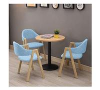 KG7HQRP Set tavolo e sedia 3 personalità semplice 60 cm soggiorno cucina decorazione creativa casa caffetteria ufficio sala riunioni (colore: grigio) (azzurro)