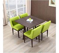 KG7HQRP Set tavolo e sedie da cucina per ufficio e tempo libero tavoli e sedie negozio di tè Negoziazione 4s negozio di auto (colore: bianco - verde) (mogano nero)